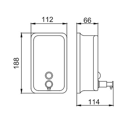 Дозатор для жидкого мыла Fashun A402 - фото 3