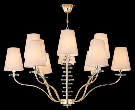 Люстра подвесная Crystal Lux Armando Gold (Армандо Голд) ARMANDO SP6+6 GOLD