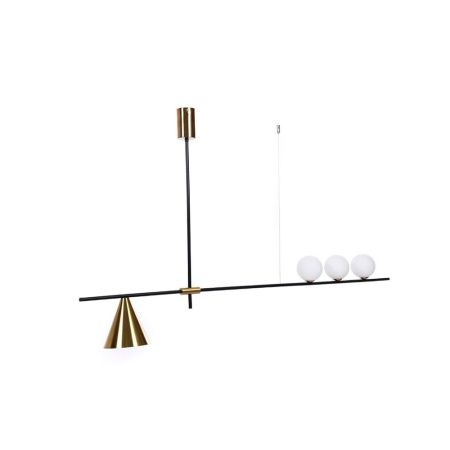 Светильник подвесной Lumina Deco Renzo (Рензо) LDP 6043-4 BK+MD