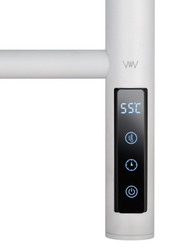 Полотенцесушитель электрический Wonzon & Woghand Bonn WW-AL409-MW 45х90 белый - фото 4
