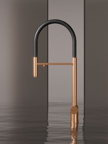 Смеситель для кухни Knotlor Infinity SS-16/RB на мойку бронза - фото 4
