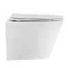 Унитаз подвесной Abber Bequem AC1102T белый с сиденьем микролифт безободковый смыв торнадо