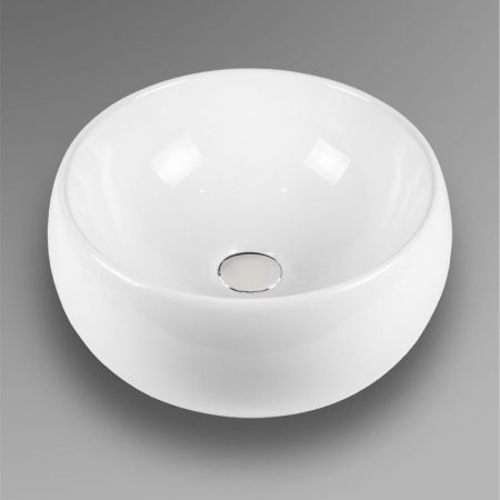 Раковина из сантехнического фарфора Bond Circle S52-390 40х40 накладная цвет белый без отверстий под смеситель