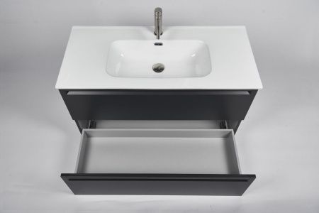 Тумба с раковиной Inda Piccadilly INDA Piccadilly 80MG Kona 80х50 подвесная цвет черный