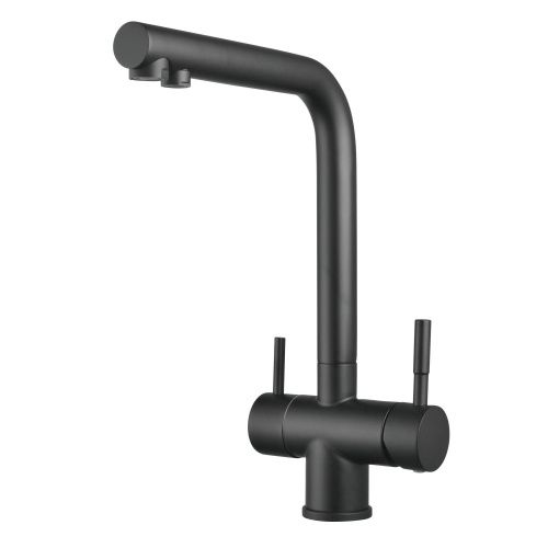 Смеситель для кухни Shevanik S468H на мойку черный - фото 2