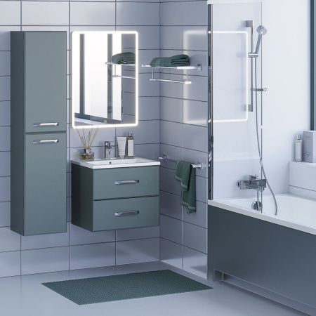 Тумба под раковину Uperwood Foster 291020520 60х40 подвесная цвет серый