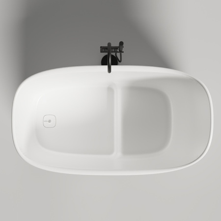 Ванна из литьевго мрамора Salini ORIENTE 1043101M 140х80 отдельностоящая асимметричная