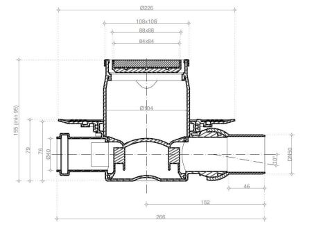 Душевой трап Pestan Confluo Standard Dry 2 Mask 13000068