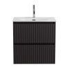 Тумба под раковину BelBagno UNO-MINI UNO-MINI-700-2C-SO-GSO 70х40 подвесная цвет серый