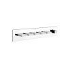 Смеситель для душа Gessi Rettangolo 43030#031 встраиваемый в стену хром с термостатом (внешняя часть)