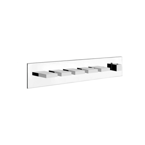 Смеситель для душа Gessi Rettangolo 43030#031 встраиваемый в стену хром с термостатом (внешняя часть) - фото 2
