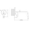 Смеситель для раковины Gessi Goccia 33690#279 встраиваемый в стену белый (внешняя часть)