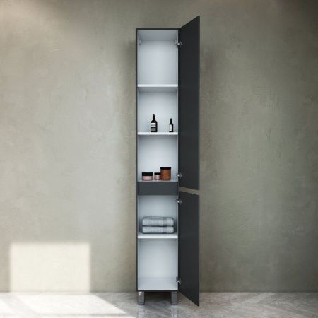 Шкаф-пенал Am.Pm Gem S M91CSR0306GM 30х190 напольный цвет серый