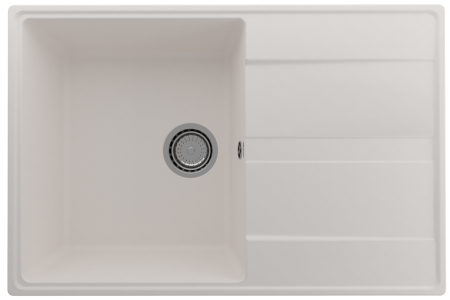 Кухонная мойка Ulgran Quartz Prima 750-01 75х50 цвет белый поверхность матовая