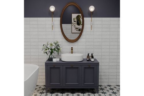 Раковина из сантехнического фарфора Wellsee Belle Spa 335702000 50х40 накладная цвет белый без отверстий под смеситель - фото 5