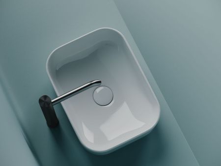 Раковина из сантехнического фарфора Ceramica Nova ELEMENT CN5042 40х30 накладная цвет белый без отверстий под смеситель