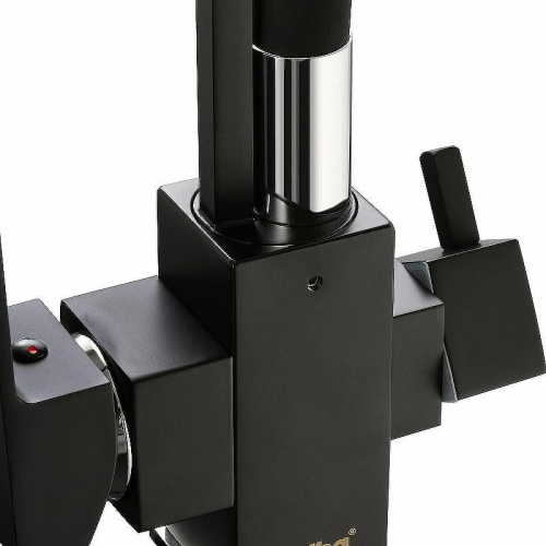 Смеситель для кухни Haiba HB76857 на мойку черный - фото 4