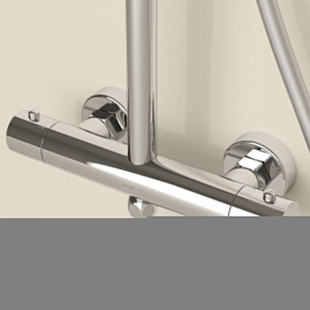 Душевая стойка Sancos Teo SC11001CH настенная цвет хром с термостатом