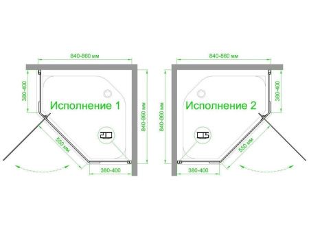 Душевой уголок Royal Bath TR RB85TR-C 85х85 стекло матовое профиль белый без поддона