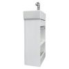 Тумба с раковиной Comforty Асти 00-00012835CF 40х20 подвесная цвет белый