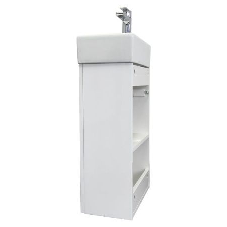 Тумба с раковиной Comforty Асти 00-00012835CF 40х20 подвесная цвет белый