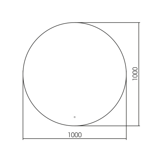 Зеркало в ванную ABBER AG6203SL-1.0 100х100 - фото 4