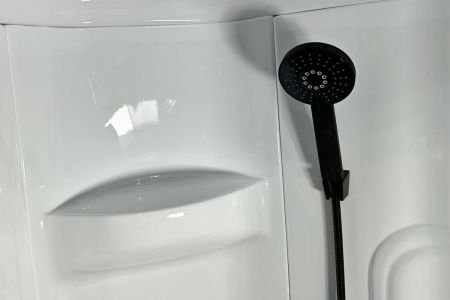 Душевая кабина Royal Bath HK RB90HK1-T-BL Practic 90х90 четверть круга с крышей ориентация универсальная