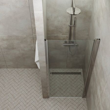 Душевая дверь Тритон Уно Щ0000036860 70х185 стекло прозрачное профиль хром