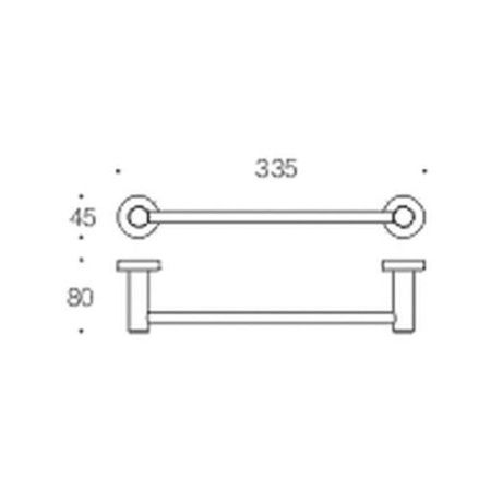 Полотенцедержатель Colombo Plus W4909.HPS1