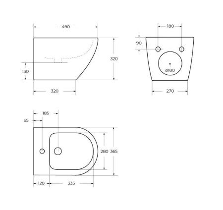 Биде подвесное BelBagno SFERA-R BB046BH цвет белый