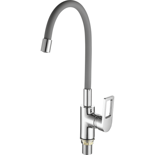 Смеситель для кухни Fashun A4253+B07 на мойку хром/серый - фото 2