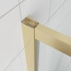 Душевая дверь Veconi Ottimo OP20G-100-07-C9 100х190 стекло матовое профиль золото