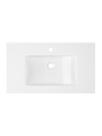 Раковина из сантехнического фарфора Teymi Ritta T51001 81х47 встраиваемая цвет белый 1 отверстие под смеситель