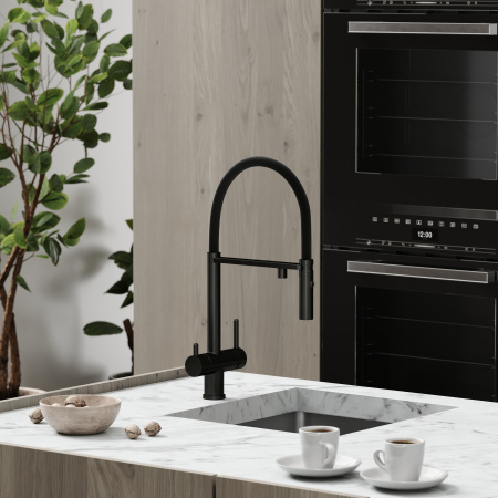 Смеситель для кухни Sancos Imola SC4010MB на мойку черный матовый/черный