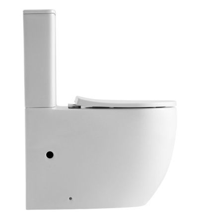 Унитаз-компакт напольный с бачком Iberica Blanca Bilbao maxi IB.BLM.124.1B1 белый с сиденьем микролифт безободковый смыв торнадо