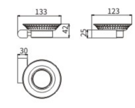 Мыльница CeramaLux Florenzia 63104