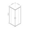 Душевой уголок Vincea Garda VSS-1G1111CH 110х110 стекло текстурное профиль хром без поддона
