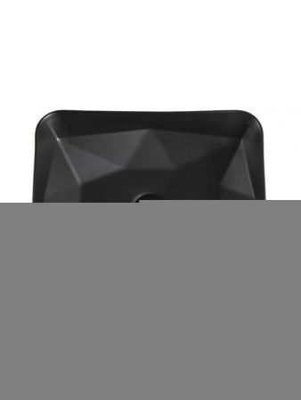 Тумба с раковиной Orange Line Li-60TugMDF+B02-460MB 60х50 подвесная цвет черный