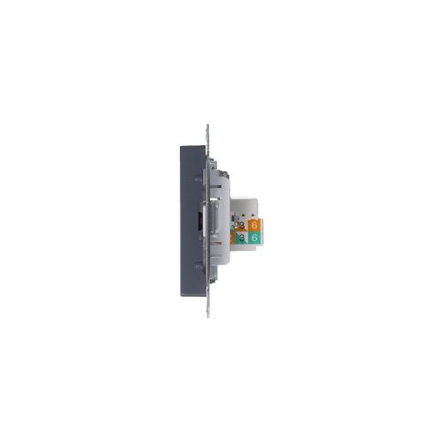 Розетка двойная комп+ТВ, RJ45+TV Systeme Electric AtlasDesign (АтласДесигн) ATN000789 - фото 4