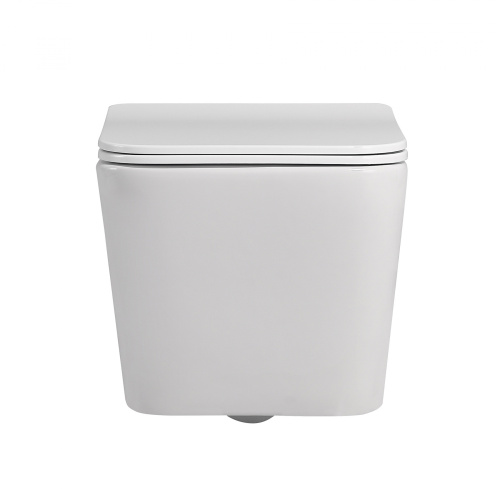 Унитаз подвесной Abber Rechteck AC1201 белый с сиденьем микролифт безободковый каскадный смыв - фото 3