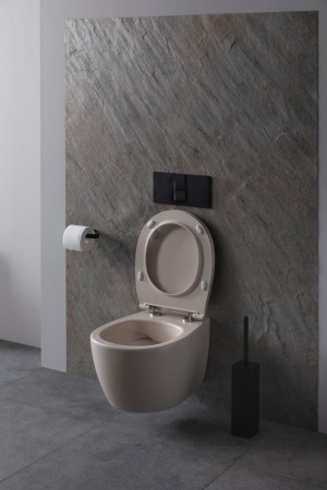 Чаша унитаза подвесная Allen Brau Fantasy 4.11004.IV цвет бежевый без сиденья безободковая каскадный смыв