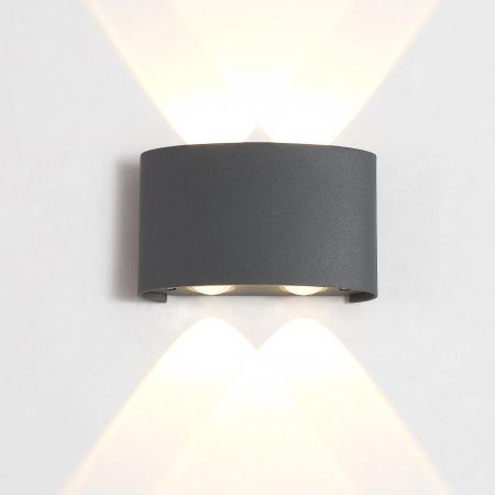 Уличный настенный светодиодный светильник Crystal Lux CLT 023 CLT 023W2 DG
