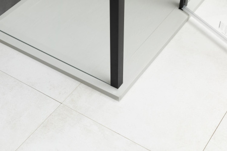 Душевой уголок Allen Brau Priority 3.31030.BBA + 3.31048.BBA 100х100 стекло прозрачное профиль черный без поддона