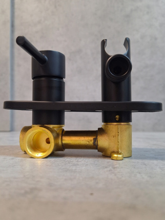 Гигиенический душ со смесителем AltroBagno Metropoli AltroBagnoMetropoli060108NeOp черный матовый