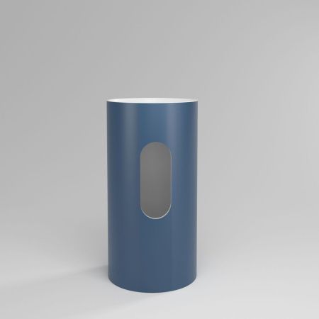 Раковина из искусственного камня Plumberia Selection Misha MISHA SOFT BD 40х40 напольная цвет белый/синий