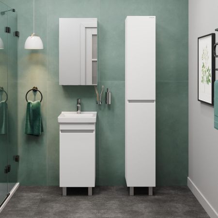 Тумба под раковину Onika Милтон 104009 40х30 напольная цвет белый