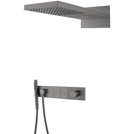 Душевая система Boheme Zodiac 132-GM встраиваемая цвет антрацит