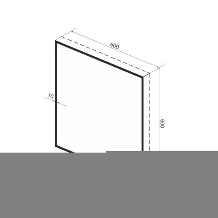 Зеркало с подсветкой Wellsee 7 Rays' Spectrum 172200350 60х60 подвесное