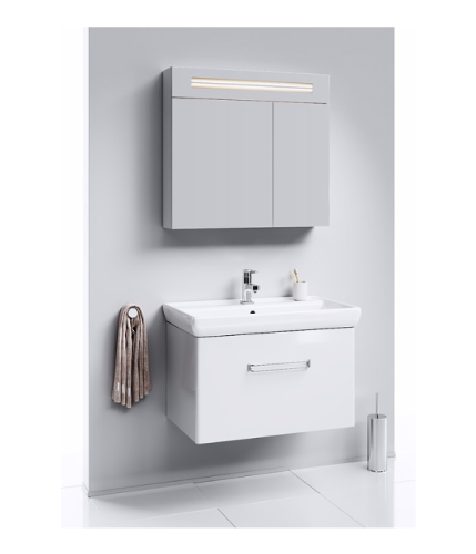 Тумба с раковиной Aqwella Neo NEO01081 75x44,5x46,5 подвесная - фото 2