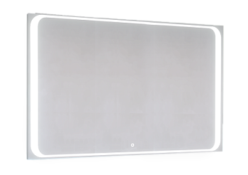 Зеркало в ванную Jorno MODUL Mоl.02.120/W 120х80 цвет серый